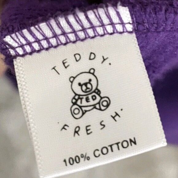 Teddy Fresh Hoodie Mens Large Rainbow Colorblock Pullover Sweater Outdoor - Picture 4 of 10